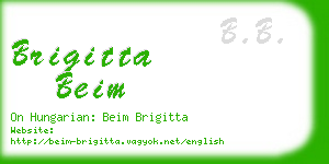 brigitta beim business card